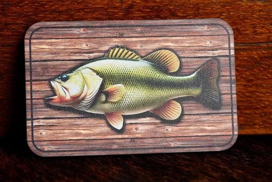 Bass Wood Background Premium Printed Patch Hat