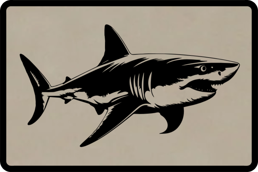 Build Your Own Great White Shark Patch Hat